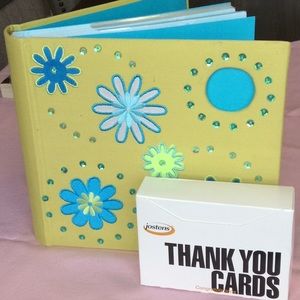 FINAL SALE PRICE Photo Album/Scrapbook + Thank You Notes